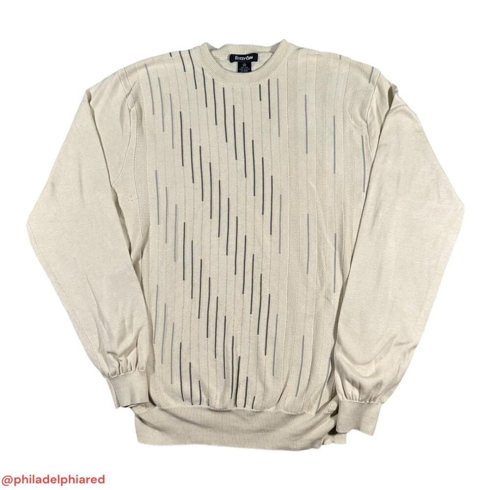 Vintage Y2K 2000's Bobby Chan silk sweater mens Large